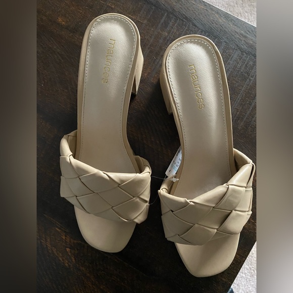 Khloe Square Toe Woven Chunky Block Heel Mule size 8 - Picture 9 of 9